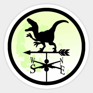 Dinosaur Moon Weathervane Sticker